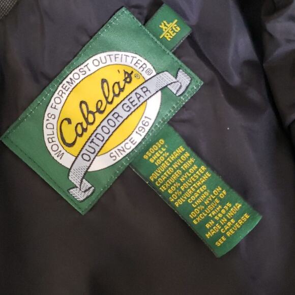 Cabela's Men's OUTDOOR GEAR Utility Multi Pocket Outer Shell Jacket Size XL - Picture 11 of 12